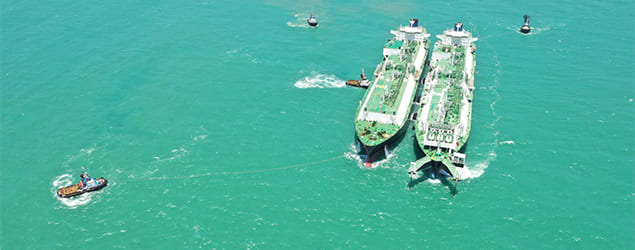  Wilson Sons Rebocadores registra recorde de operações ship-to-ship com GNL