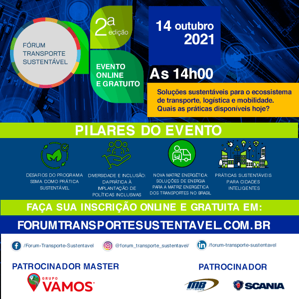  II Fórum Transporte Sustentável começa nesta quinta-feira