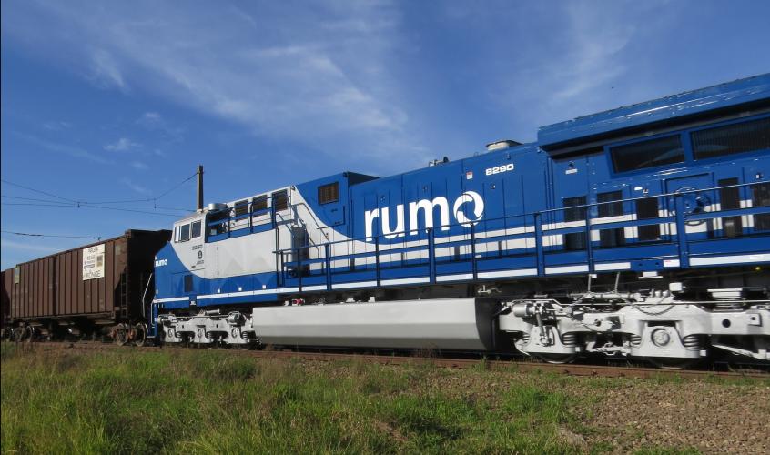  Trem com 120 vagões da Rumo marca o início da safra de soja em Mato Grosso