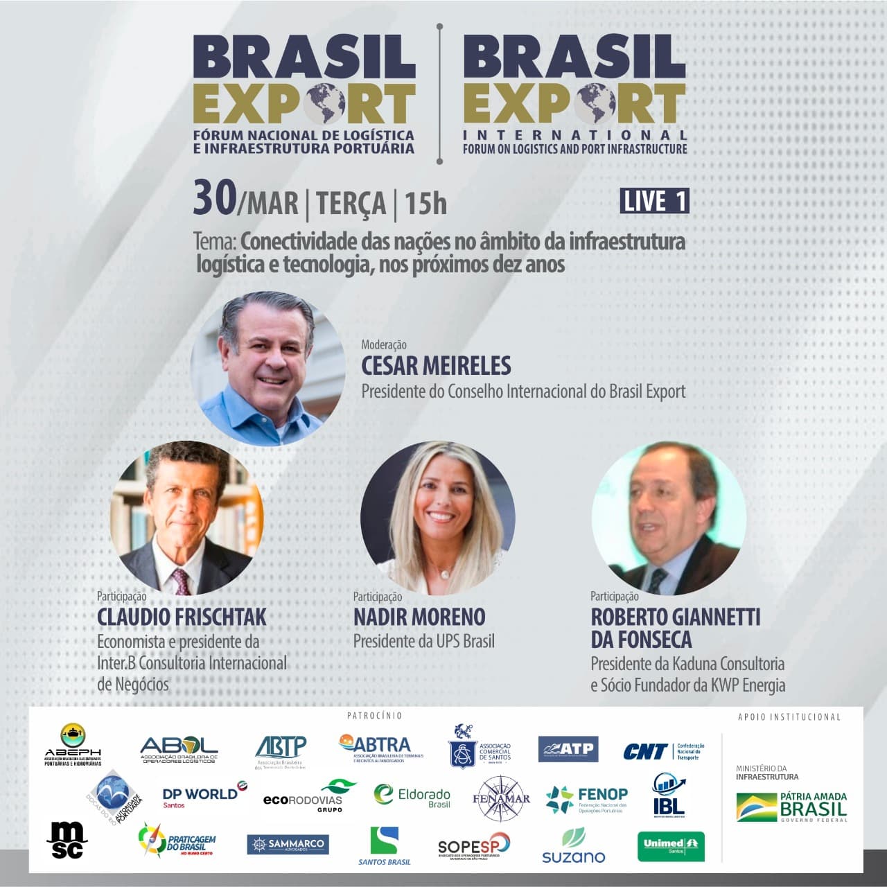  1ª live do Conselho Internacional do Brasil Export