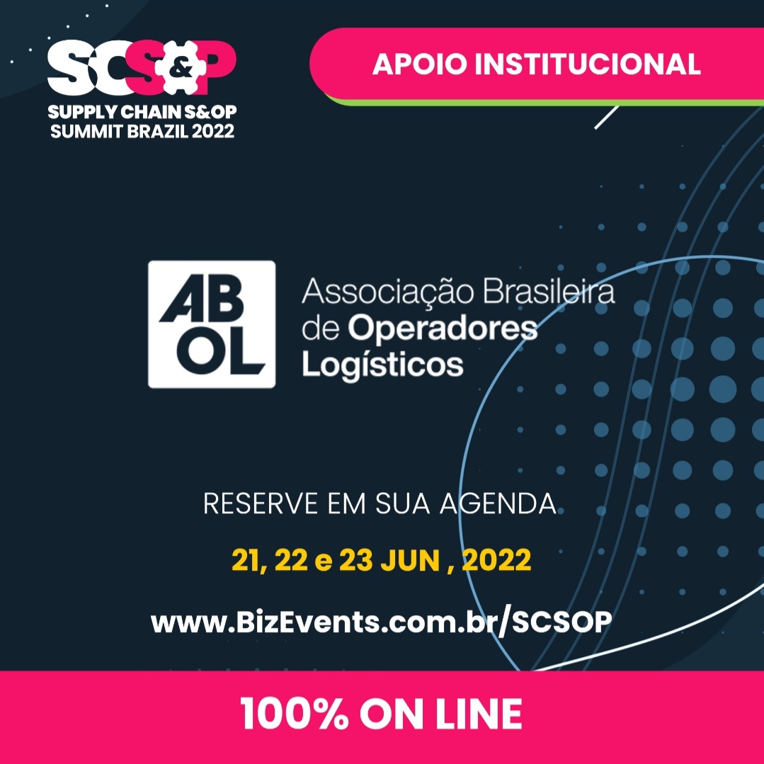  ABOL apoia Suply Chain/S&OP Summit Brazil 2022 Virtual