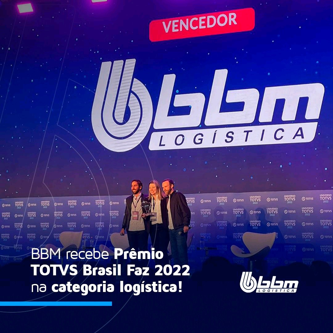  BBM conquista prêmio Totvs Brasil que Faz 2022 na categoria Logística
