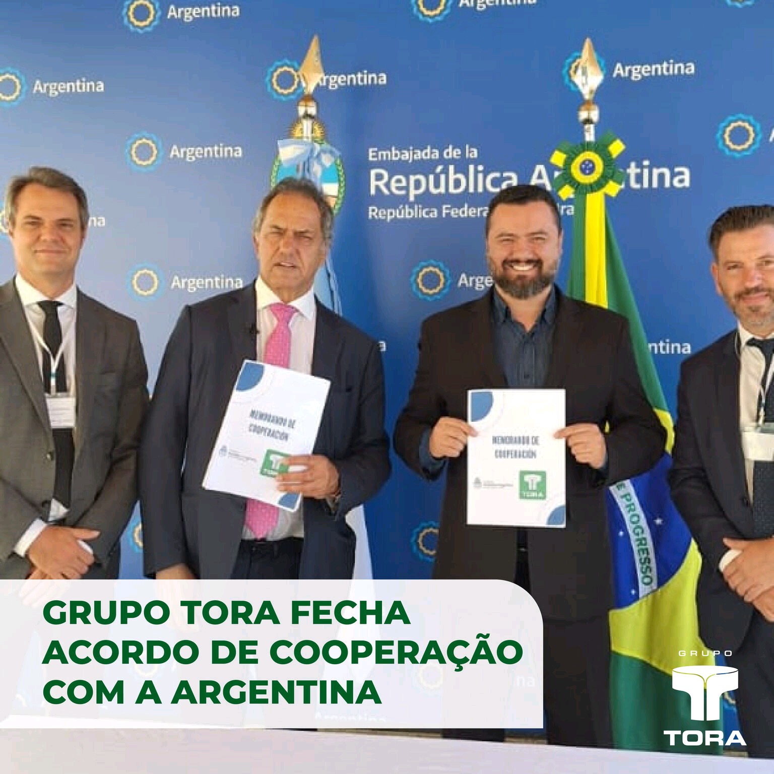  Grupo Tora assina contrato de cooperação com a Argentina