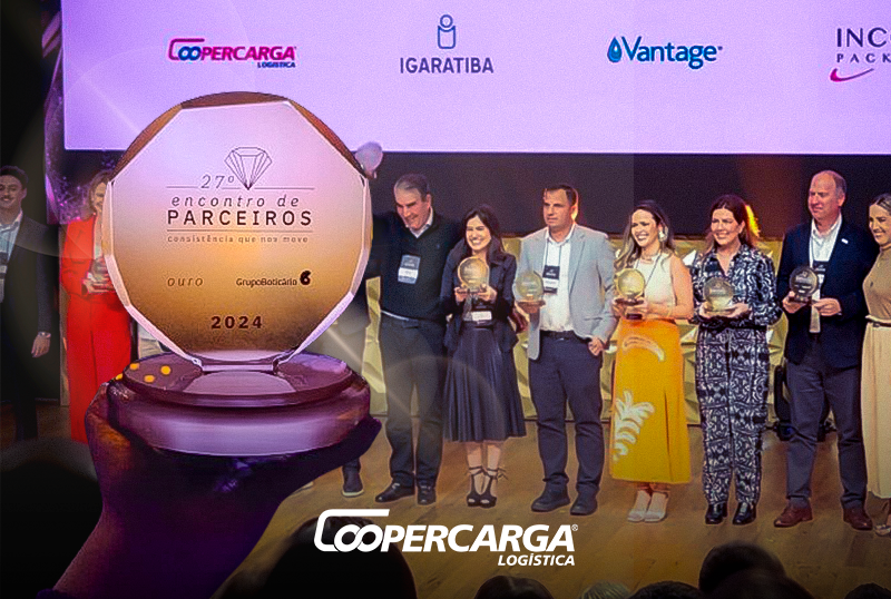  Reconhecimento: Coopercarga recebe troféu de fornecedor ouro