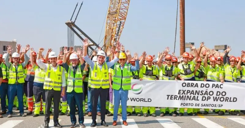  DP World inicia expansão do terminal no Porto de Santos e amplia capacidade logística nacional