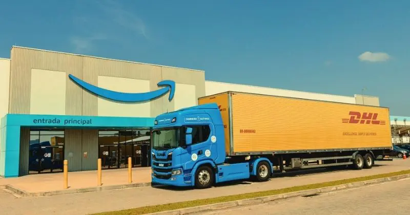  Amazon, DHL e Scania iniciam teste de caminhão elétrico extrapesado em rota de longa distância