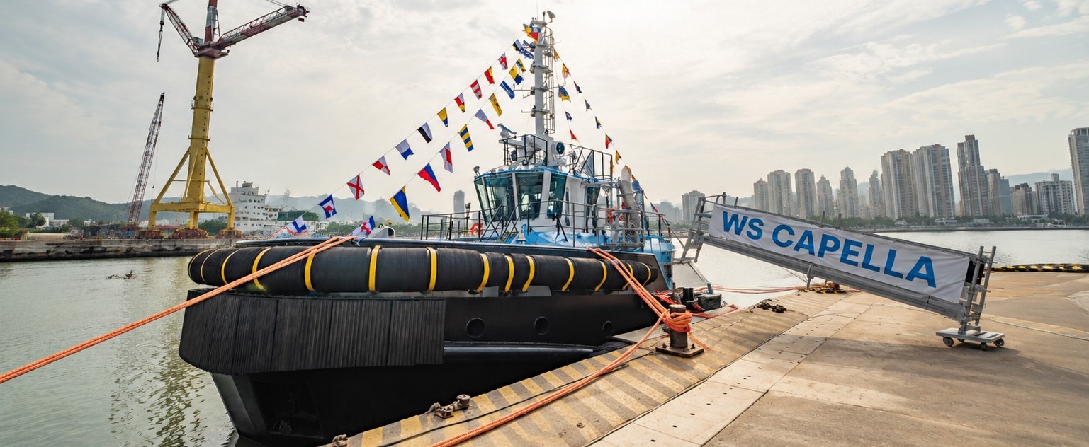  Wilson Sons lança novo rebocador para operar no Porto de Santos