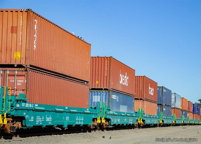  Brado Logística realiza operação com trens “double stack” movimenta 468,8 mil/t no 1S26